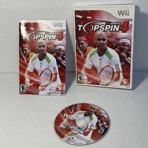Top Spin 4 Nintendo Wii Game Complete With Manual 2k Sports Preowned